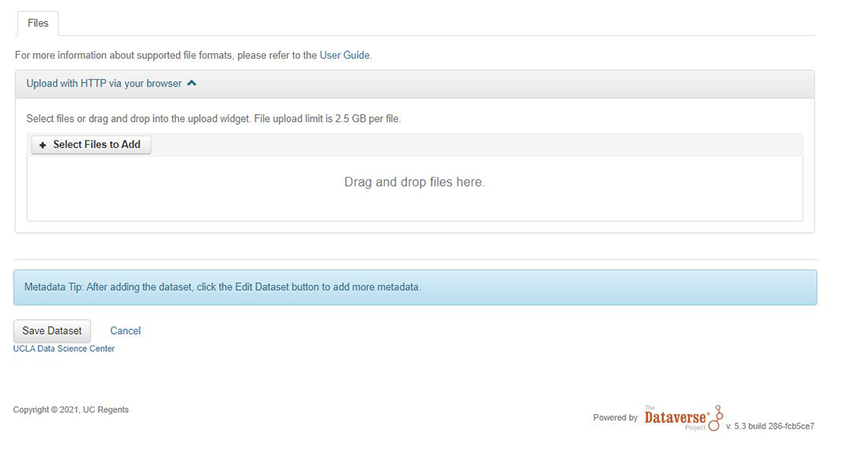 Add files to Dataset